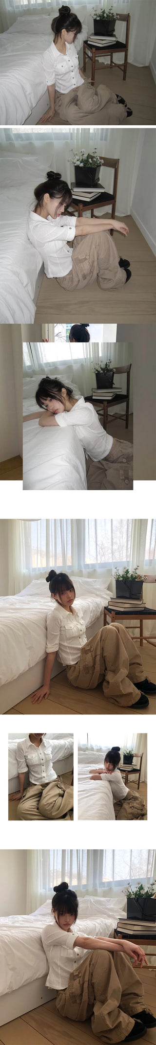 Karn Multi-Pocket Wide Cargo Pants