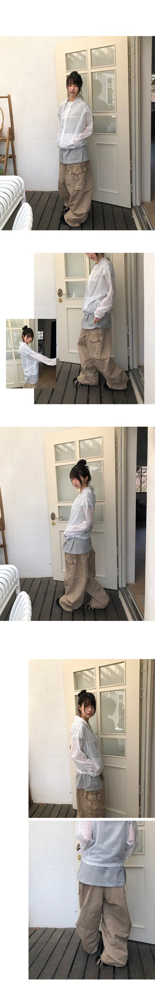 Karn Multi-Pocket Wide Cargo Pants