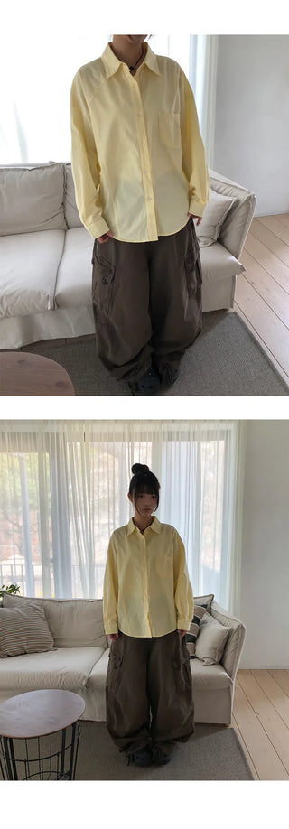 Karn Multi-Pocket Wide Cargo Pants