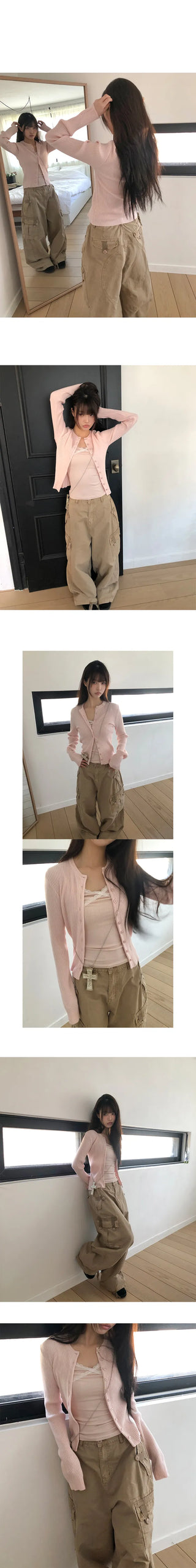 Karn Multi-Pocket Wide Cargo Pants