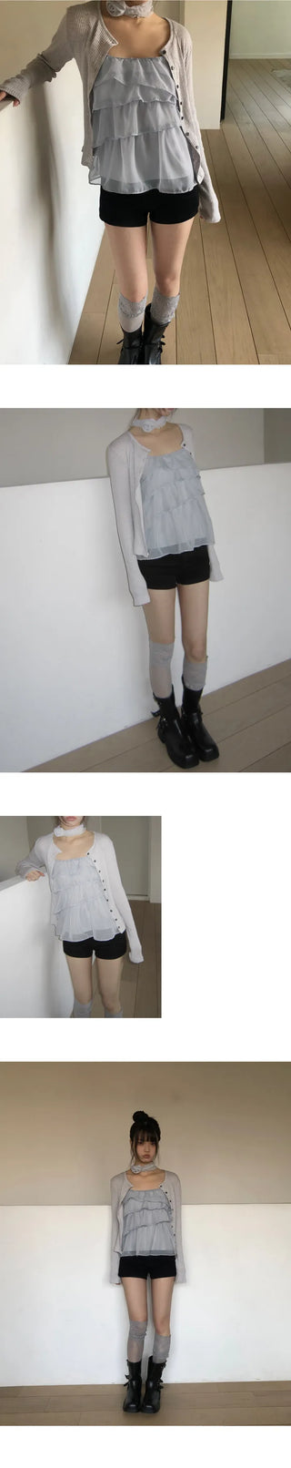 Erel High-Waisted Button Shorts