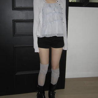 Erel High-Waisted Button Shorts