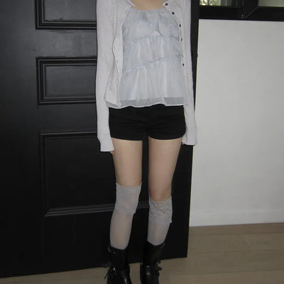 Erel High-Waisted Button Shorts