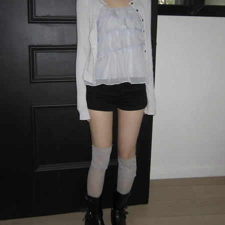 Erel High-Waisted Button Shorts