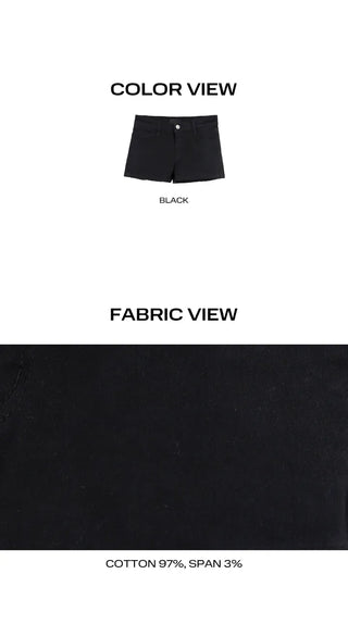 Erel High-Waisted Button Shorts