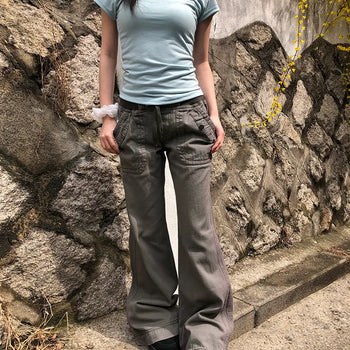 Daron Vintage Washed Low Bootcut Pants