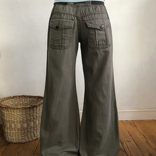 Daron Vintage Washed Low Bootcut Pants