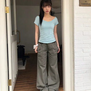 Daron Vintage Washed Low Bootcut Pants