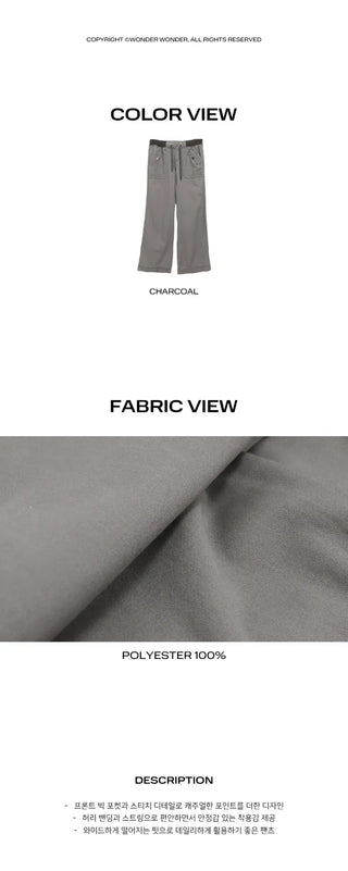 Daron Vintage Washed Low Bootcut Pants