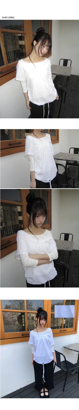 Newren Boat Neck Sleeve T-Shirt