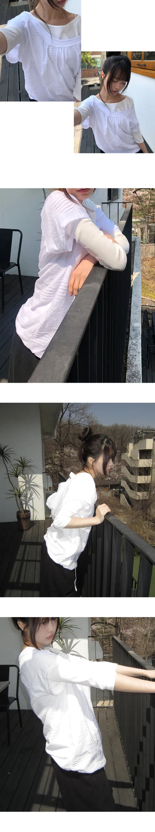 Newren Boat Neck Sleeve T-Shirt