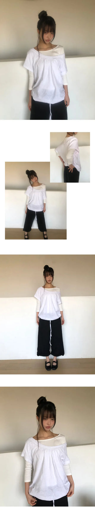 Newren Boat Neck Sleeve T-Shirt