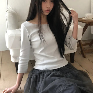 Newren Boat Neck Sleeve T-Shirt