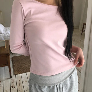 Newren Boat Neck Sleeve T-Shirt