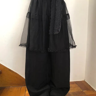 Ekin Sheer Layered Skirt Pants