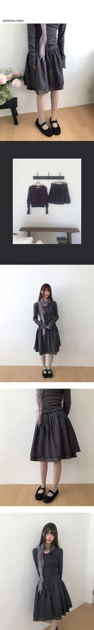Nerua Vintage Flare Skirt