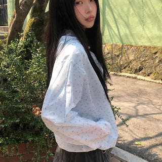 Havyu Flower String Windbreaker Jacket