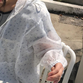 Havyu Flower String Windbreaker Jacket