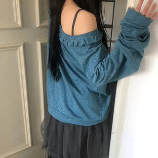 Duane Slub Frill Cardigan