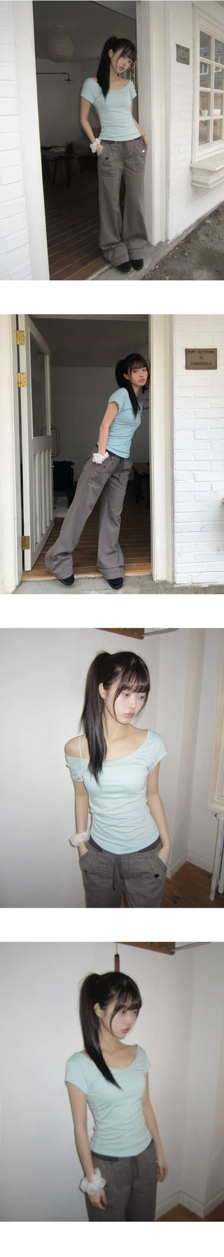 Penlu Daily U-Neck Short Sleeve T-Shirt