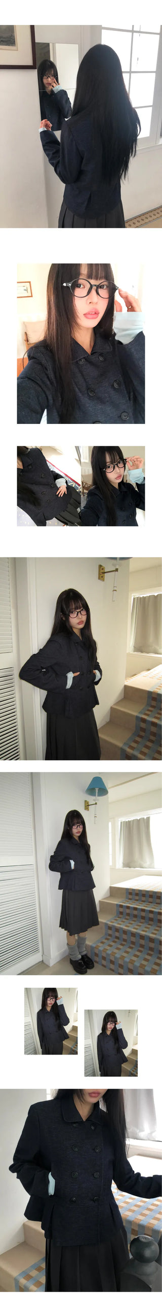 Lowell Double Button Short Jacket