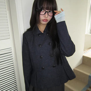 Lowell Double Button Short Jacket