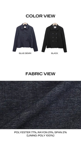 Lowell Double Button Short Jacket