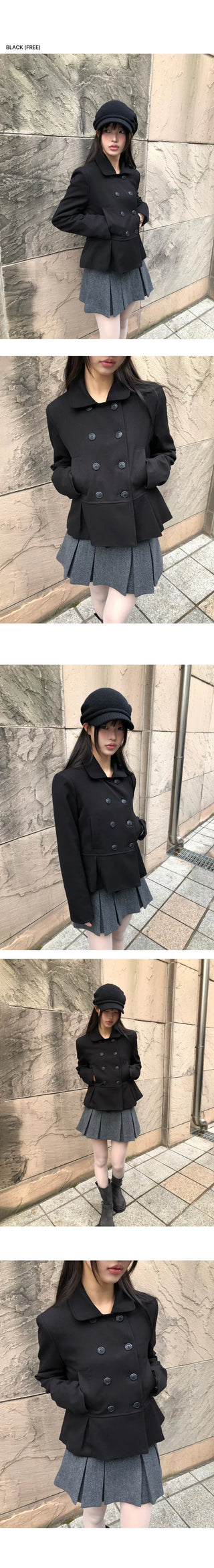 Lowell Double Button Short Jacket