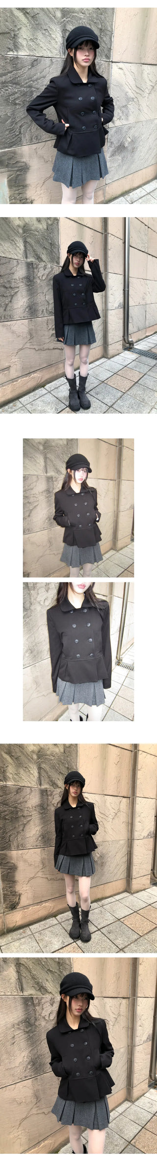 Lowell Double Button Short Jacket