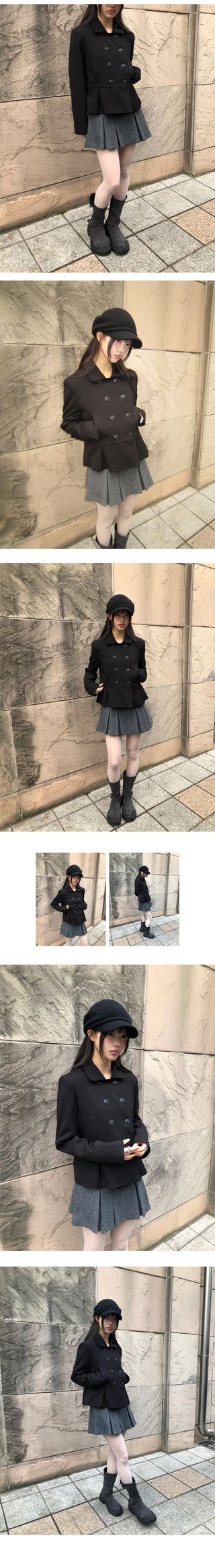 Lowell Double Button Short Jacket