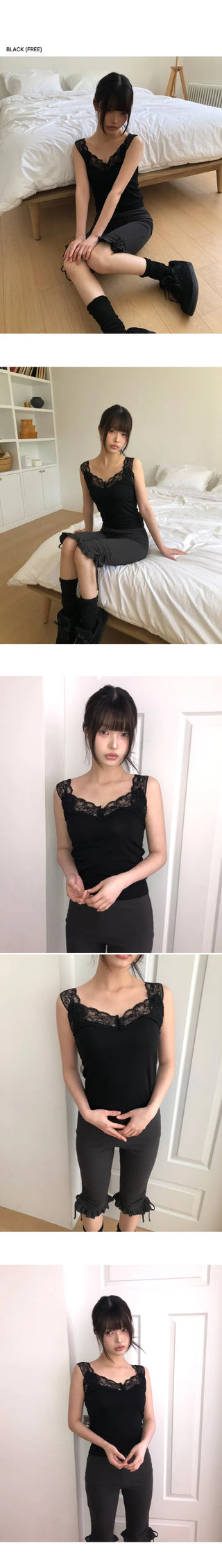 Undertale Lace Button Half-Open Sleeveless