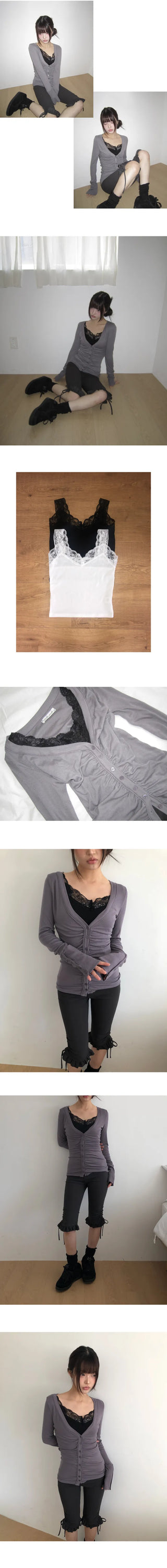 Undertale Lace Button Half-Open Sleeveless