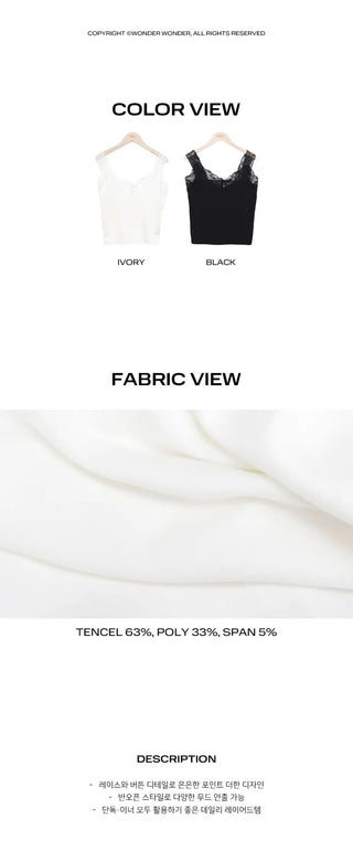 Undertale Lace Button Half-Open Sleeveless