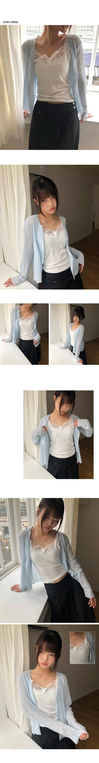 Undertale Lace Button Half-Open Sleeveless