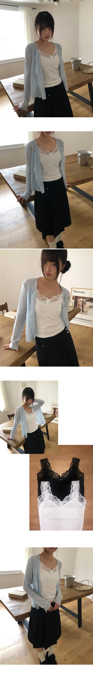 Undertale Lace Button Half-Open Sleeveless