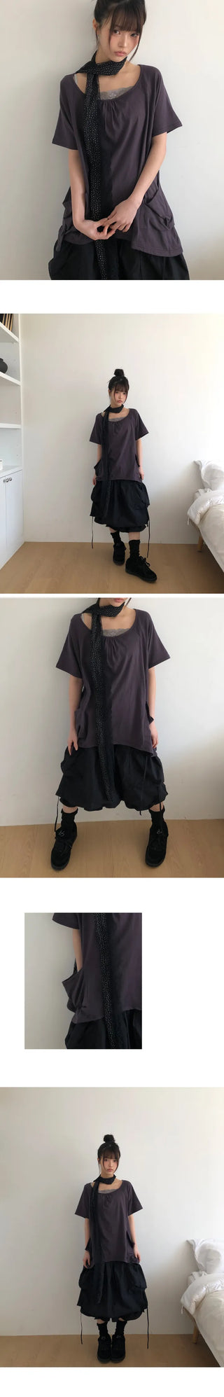 Carrot Loose Fit Short Sleeve Pocket T-shirt