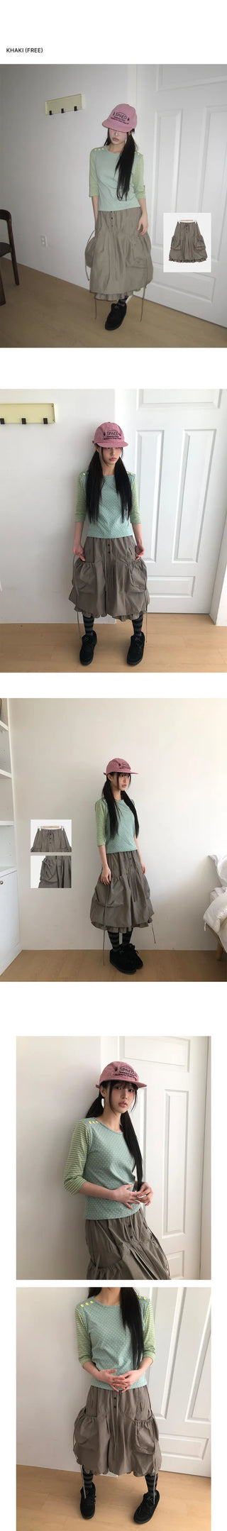 Robo Balloon Pumpkin Big Pocket Skirt