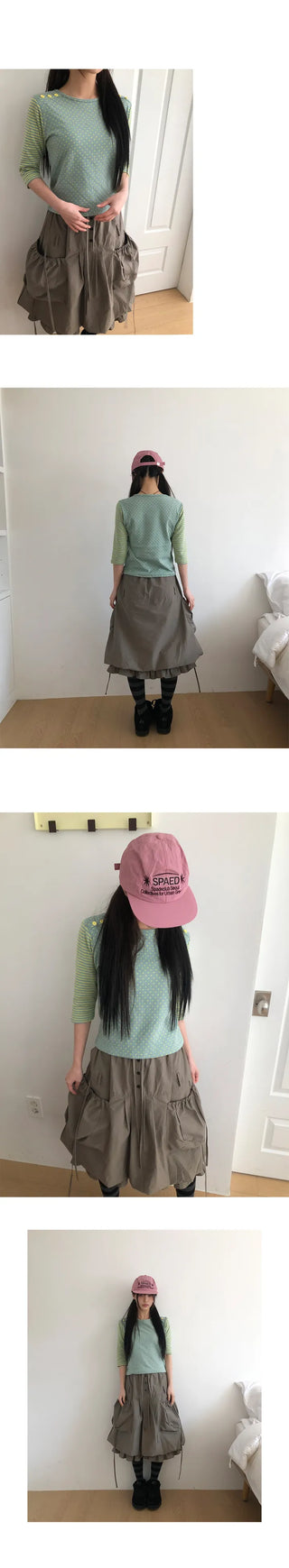 Robo Balloon Pumpkin Big Pocket Skirt