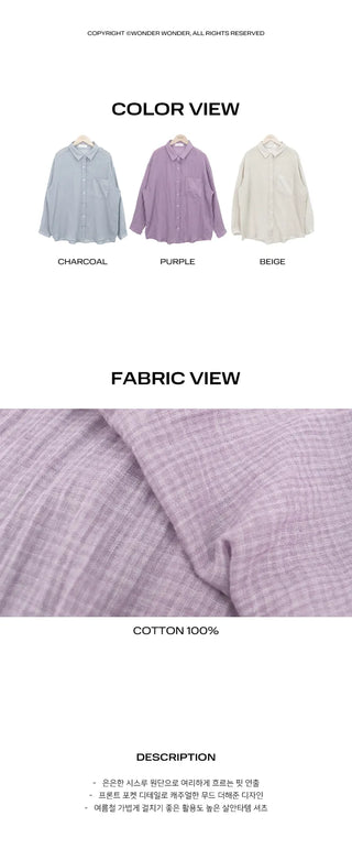 Glitz Summer Pocket See-through Shirt