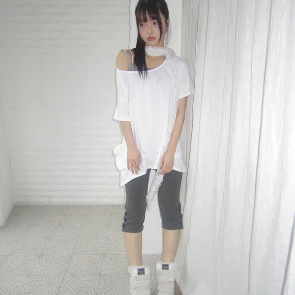 Sierra Slit Button Biker Pants