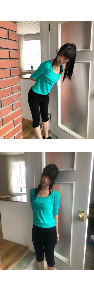 Sierra Slit Button Biker Pants