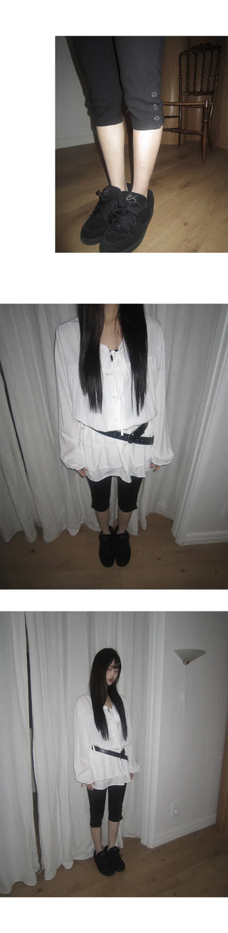 Sierra Slit Button Biker Pants