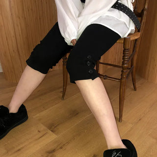 Sierra Slit Button Biker Pants