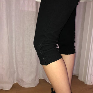 Sierra Slit Button Biker Pants