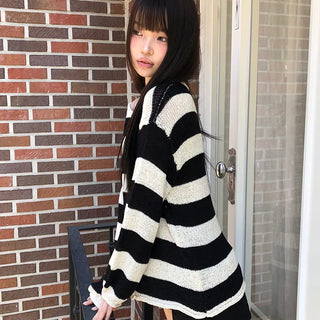 Chloe Delicate Fit Striped Summer Knit