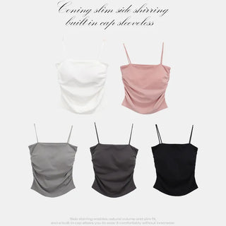 Corning Slim Side Shirring Built-in Cup Sleeveless