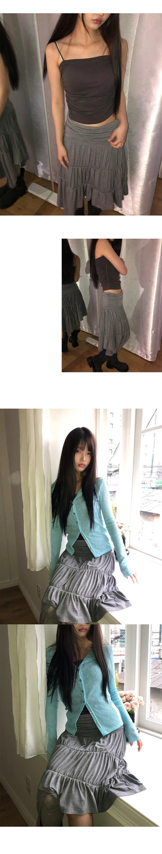 Corning Slim Side Shirring Built-in Cup Sleeveless