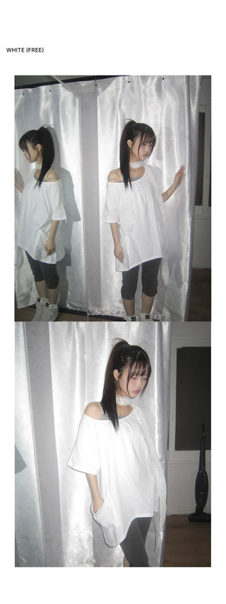 Laron Wave Dot Lace Scarf