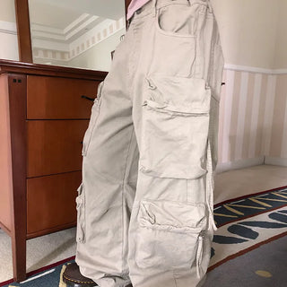 Kayun Wide Back Elastic Cargo Pants