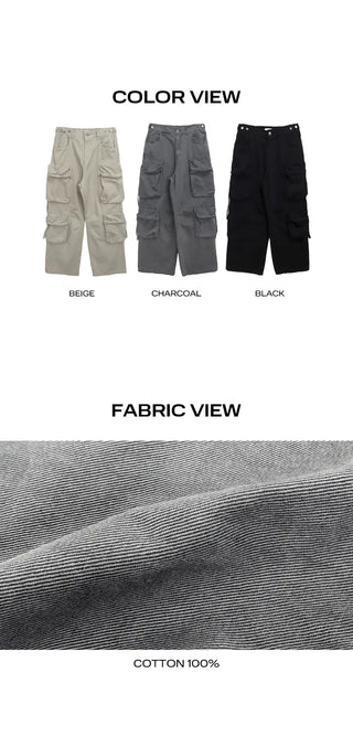 Kayun Wide Back Elastic Cargo Pants